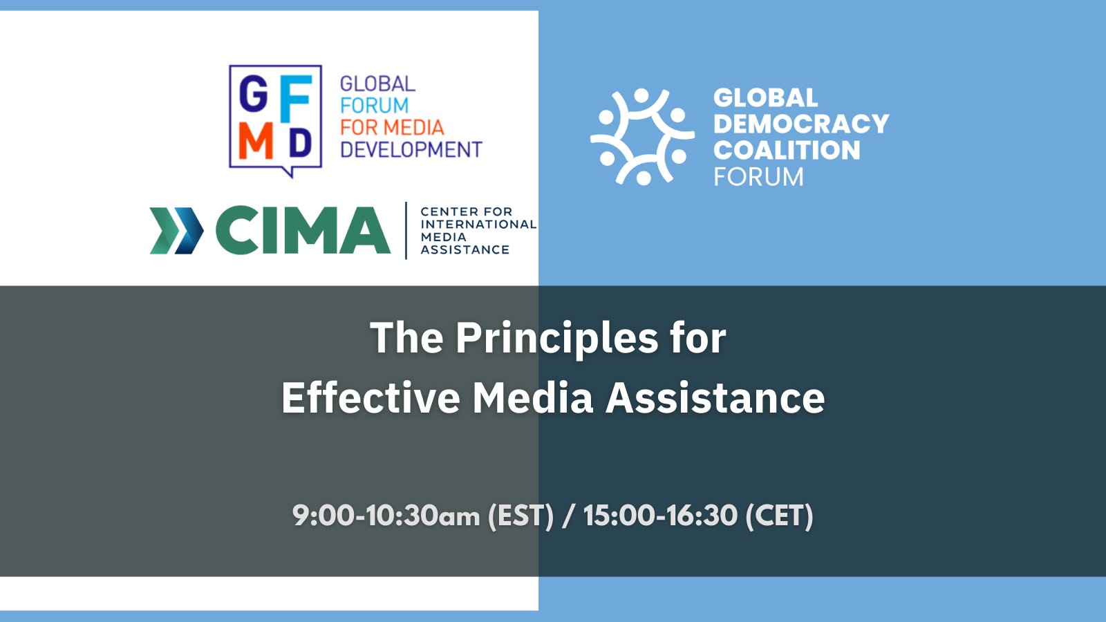 Why do we need principles for effective media assistance? | GFMD