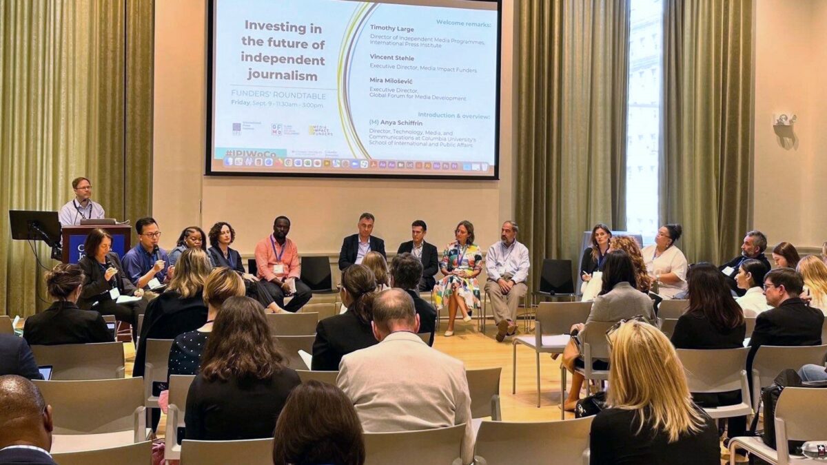 Investing in the future of independent journalism (Sept. 2022) GFMD IMPACT session in collaboration with IPI and Media Impact Funders at IPI World Congress 2022