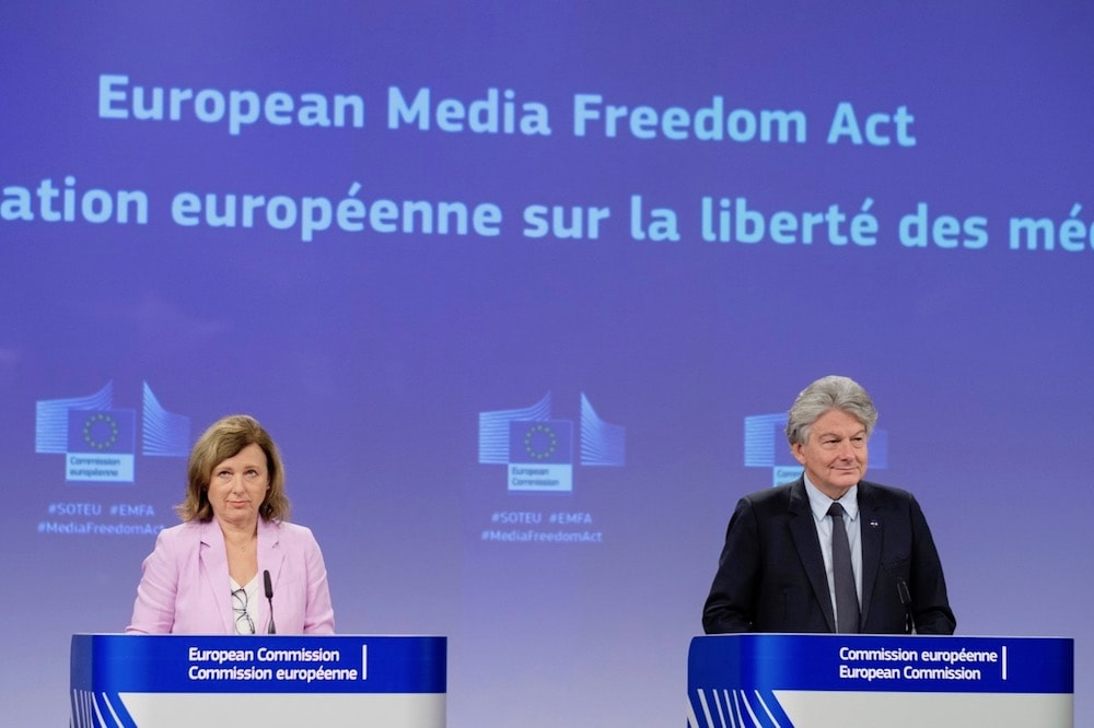 Press briefing on the European Media Freedom Act, Brussels, Belgium, 16 September 2022
