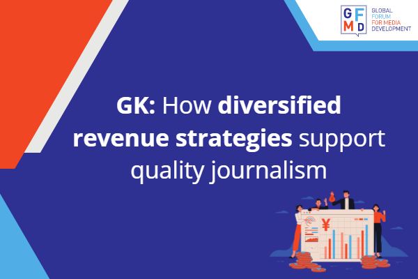 A banner on How diversified revenue strategies support quality journalism