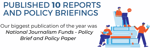 published 10 reports and policy briefings